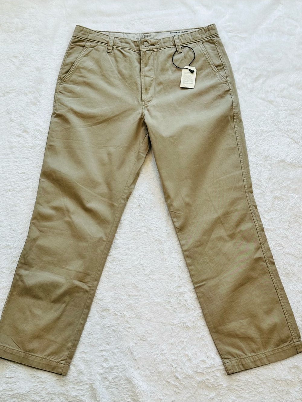 Levi's XX Chino Taper Pants Mens 34x30 (34x28) Tan Khaki NWOT Partial Tag